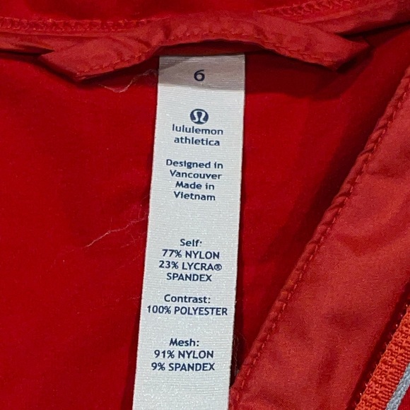 RARE Lululemon Women’s Run Track Time Jacket in Red Currant Size 6 - Picture 15 of 16